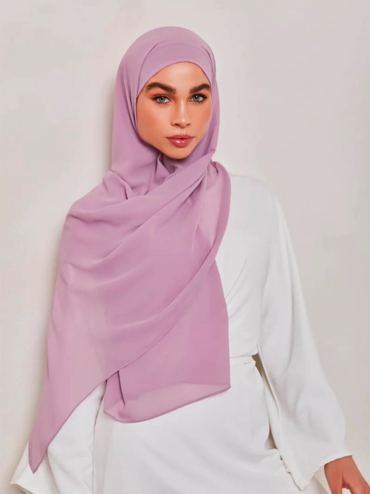 Ayollar sharfi va ro'moli, shifonli, hijob, haj va umra uchun mos