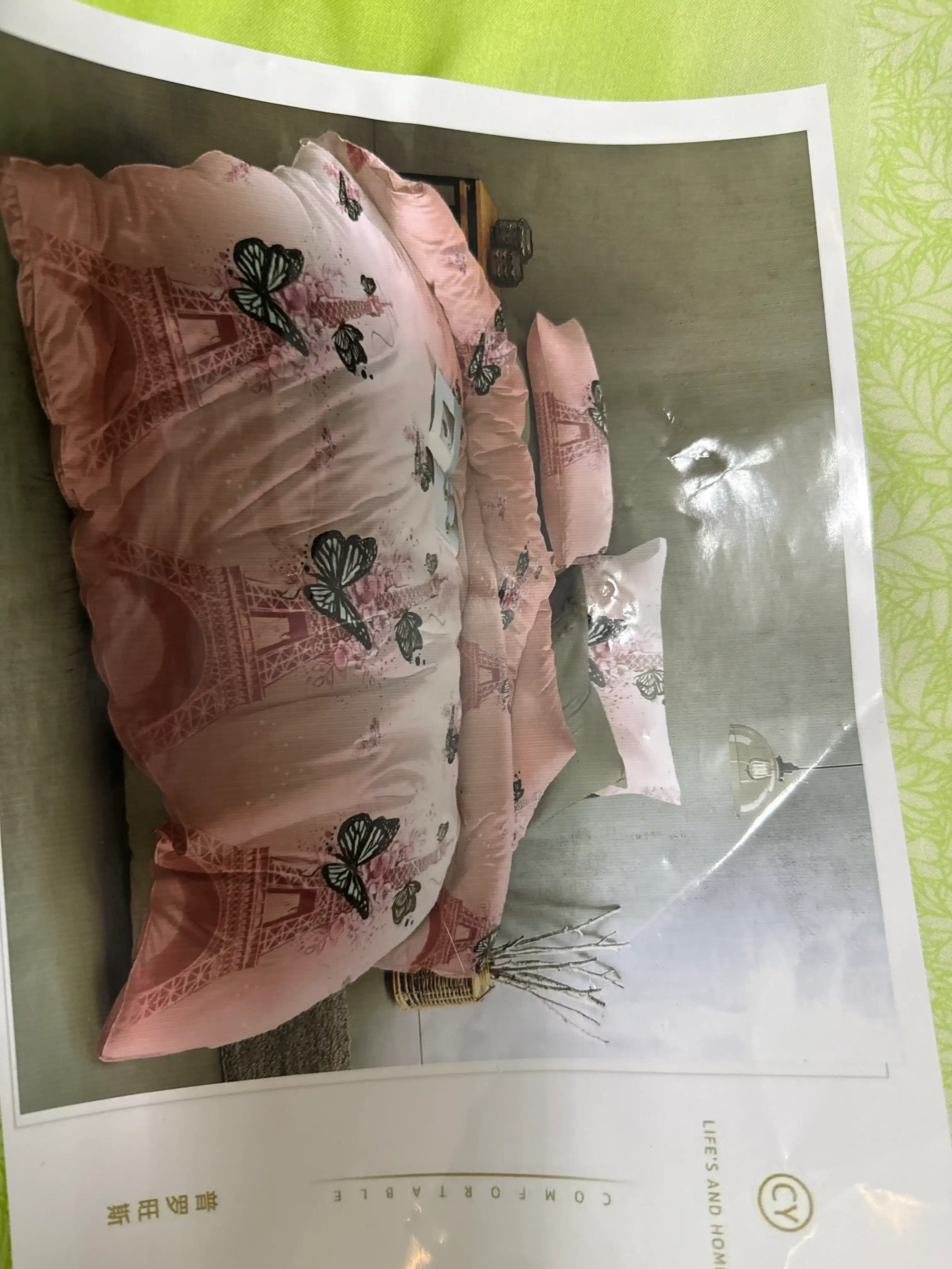 Ikki kishilik choyshab to‘plami, choyshab, yostiq jildi, Rania eko-bambuk ko‘rpa jildlari