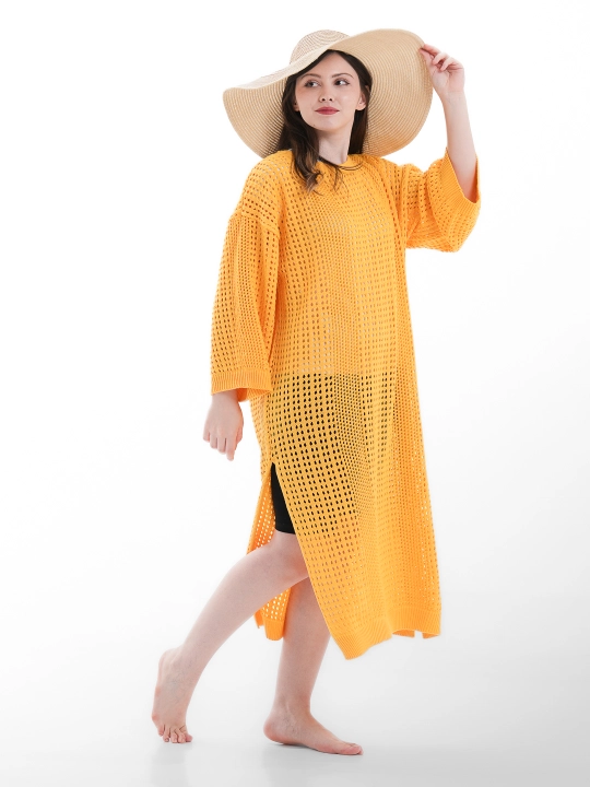 Keng uzorli plyaj va basseyn uchun kuylak, havo o'tqazuvchan, bahor yozgi libos - 