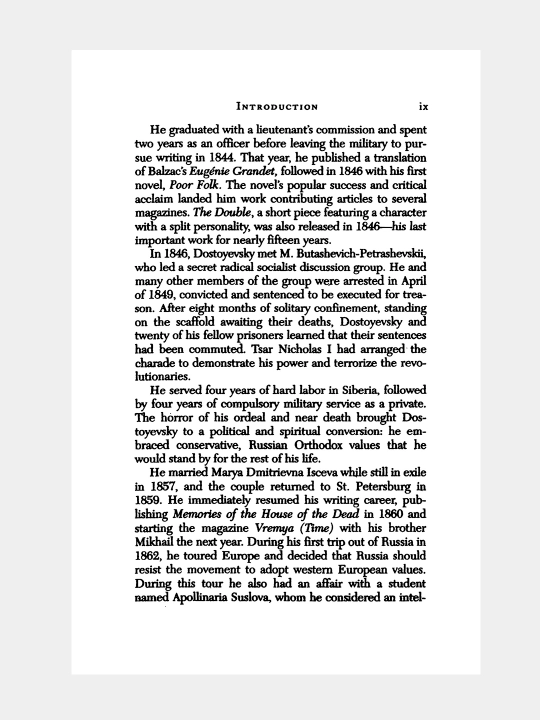 Crime and Punishment, Fyodor Dostoyevsky