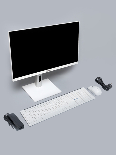 Моноблок, HANSON AIO INTEL CORE I3-12100/DDR4 8GB/SSD 256GB/24" FHD IPS, клавиатура + мышка