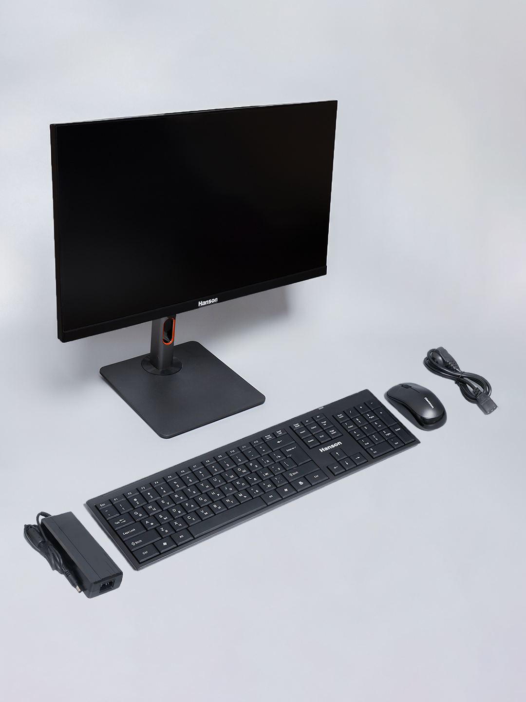 Моноблок, HANSON AIO INTEL CORE I3-12100/DDR4 8GB/SSD 256GB/24" FHD IPS, клавиатура + мышка