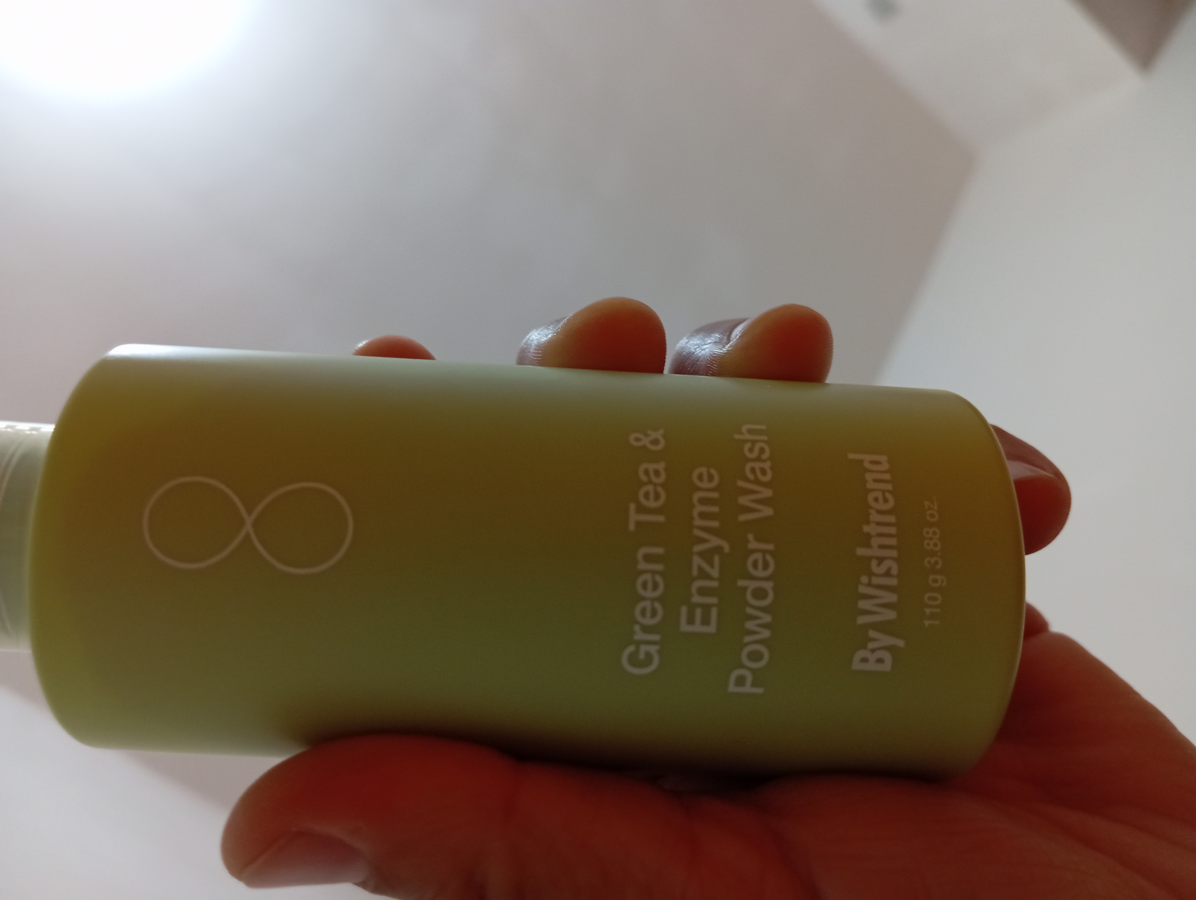 Yashil choy ferment kukuni By  Wishtrend, Green Tea & Enzyme Powder Wash, 110 g
