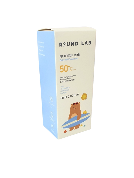 ROUND LAB детский солнцезащитный крем Baby Mild Sunscreen SPF50+ PA++++, 60 мл