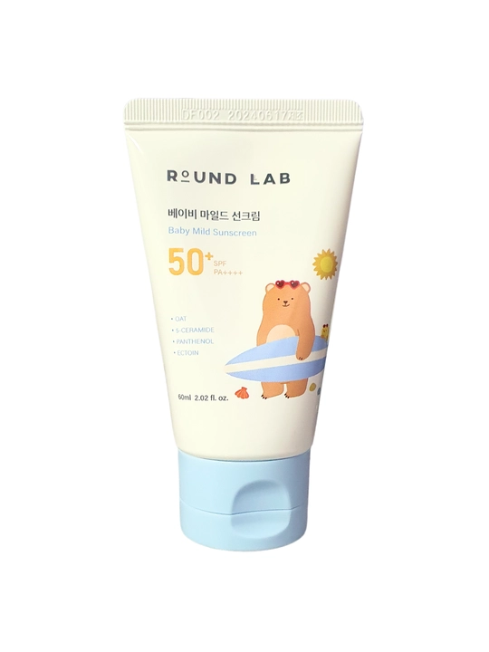 ROUND LAB детский солнцезащитный крем Baby Mild Sunscreen SPF50+ PA++++, 60 мл