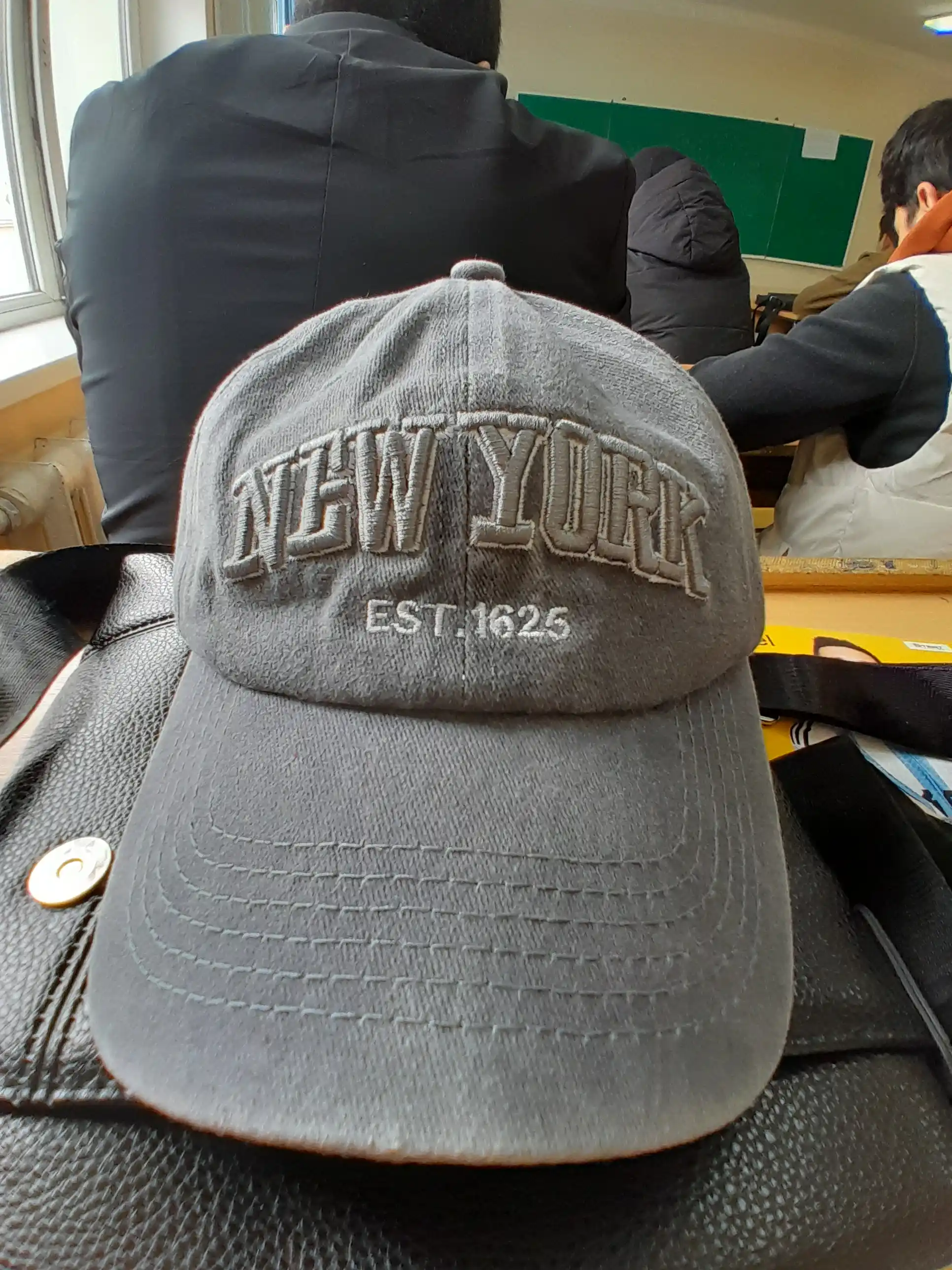 New York beysbol kepkasi vintaj, 100% paxtadan, o‘lchami 55-61 sm