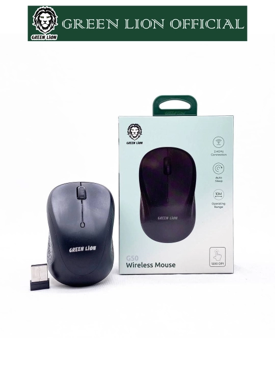 Simsiz sichqoncha Green Lion G50, 1200 DPI, 2.4 Ggs, ergonomik dizayn