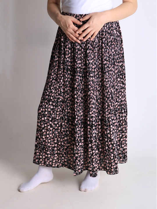 Ayollar uchun shifondan tikilgan uzun maxi-yubka, universal o‘lcham, yozgi