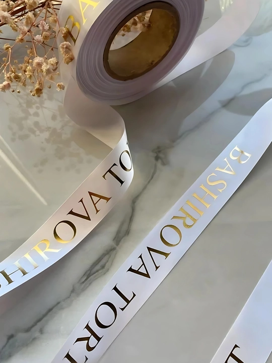 Termal bosib chiqarish uchun atlas lenta. Satin lenta. 8 xil o'lchamda