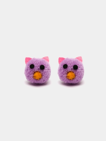 Игрушка для кошек "Мышка-погремушка", с колокольчиком, 2 шт