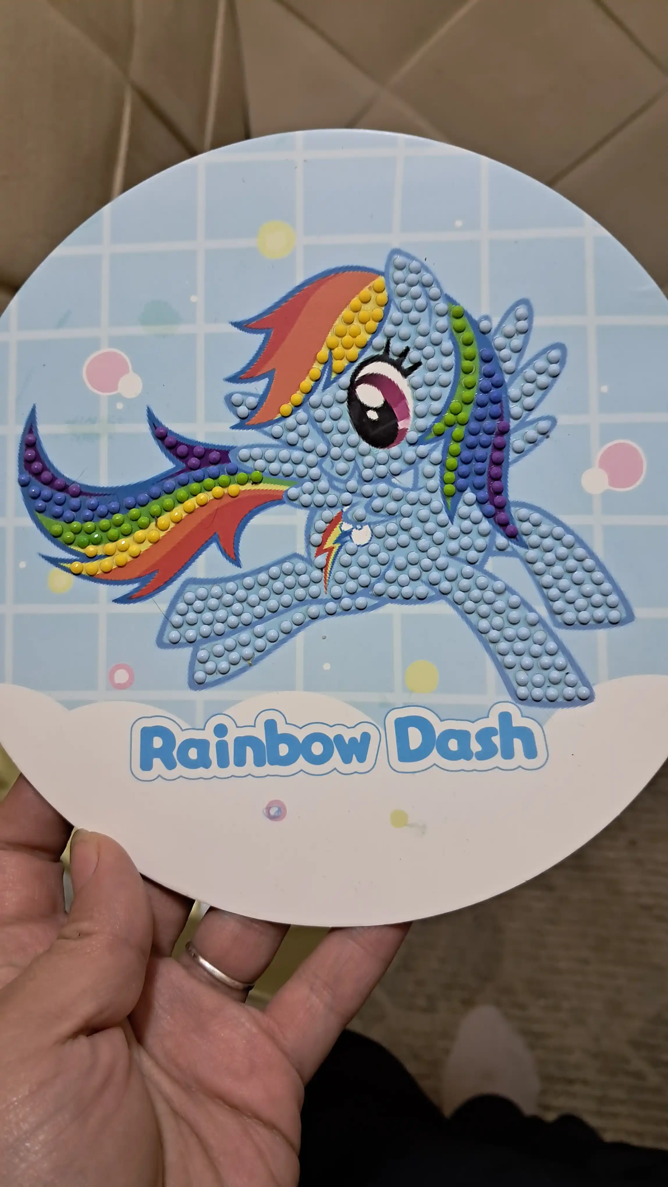Olmosli mozaika Kuromi Sanrio bolalar uchun san'at to'plami