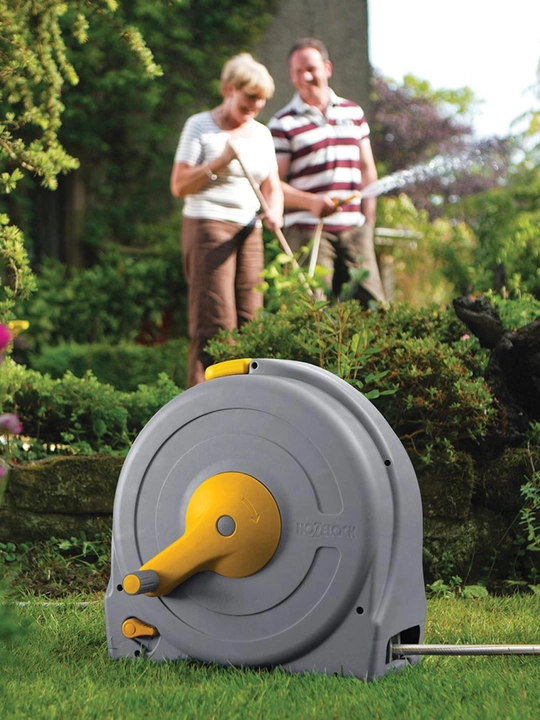 Напольная катушка HoZelock 2494 Fast Reel со шлангом 40 м и коннекторами