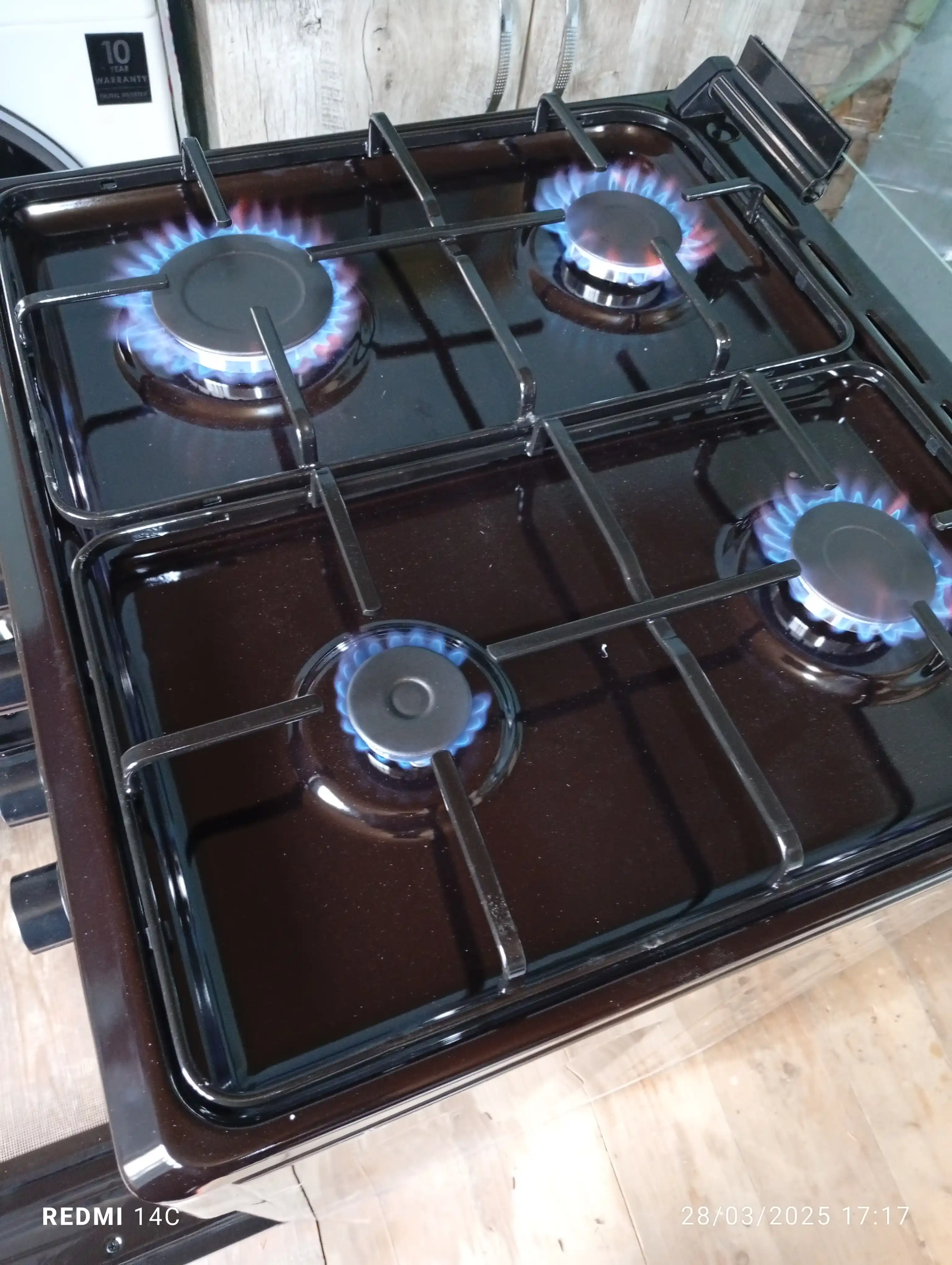 Gaz plita FERRE-LP 60G 40 DB-ECO va W-ECO, 57 litr, 4 gaz konfokalar