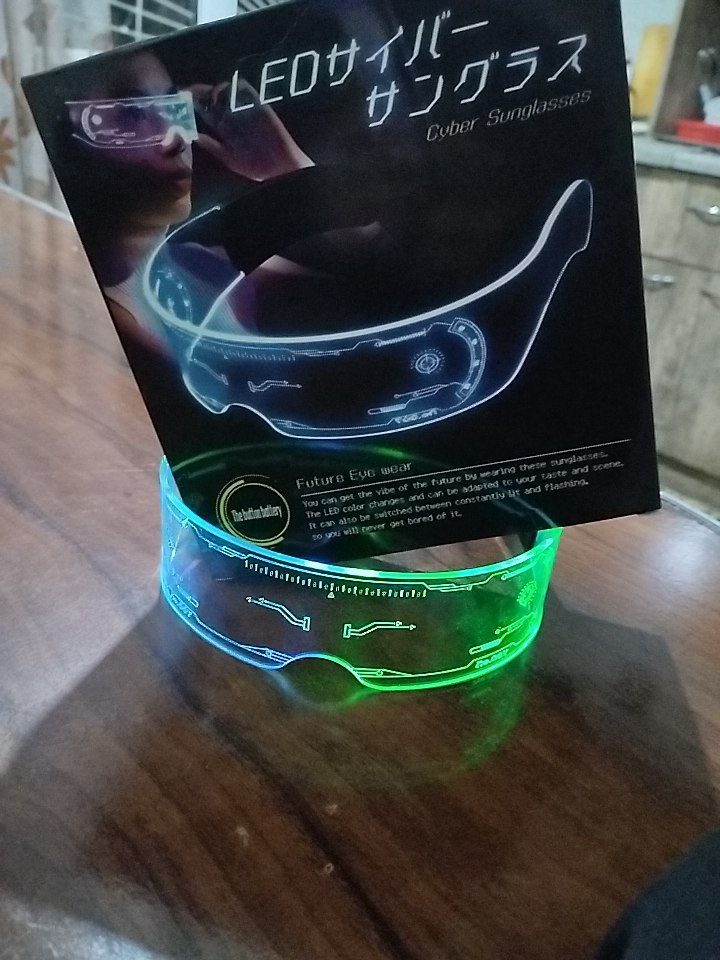 Очки светящиеся LED, для вечеринки, унисекс