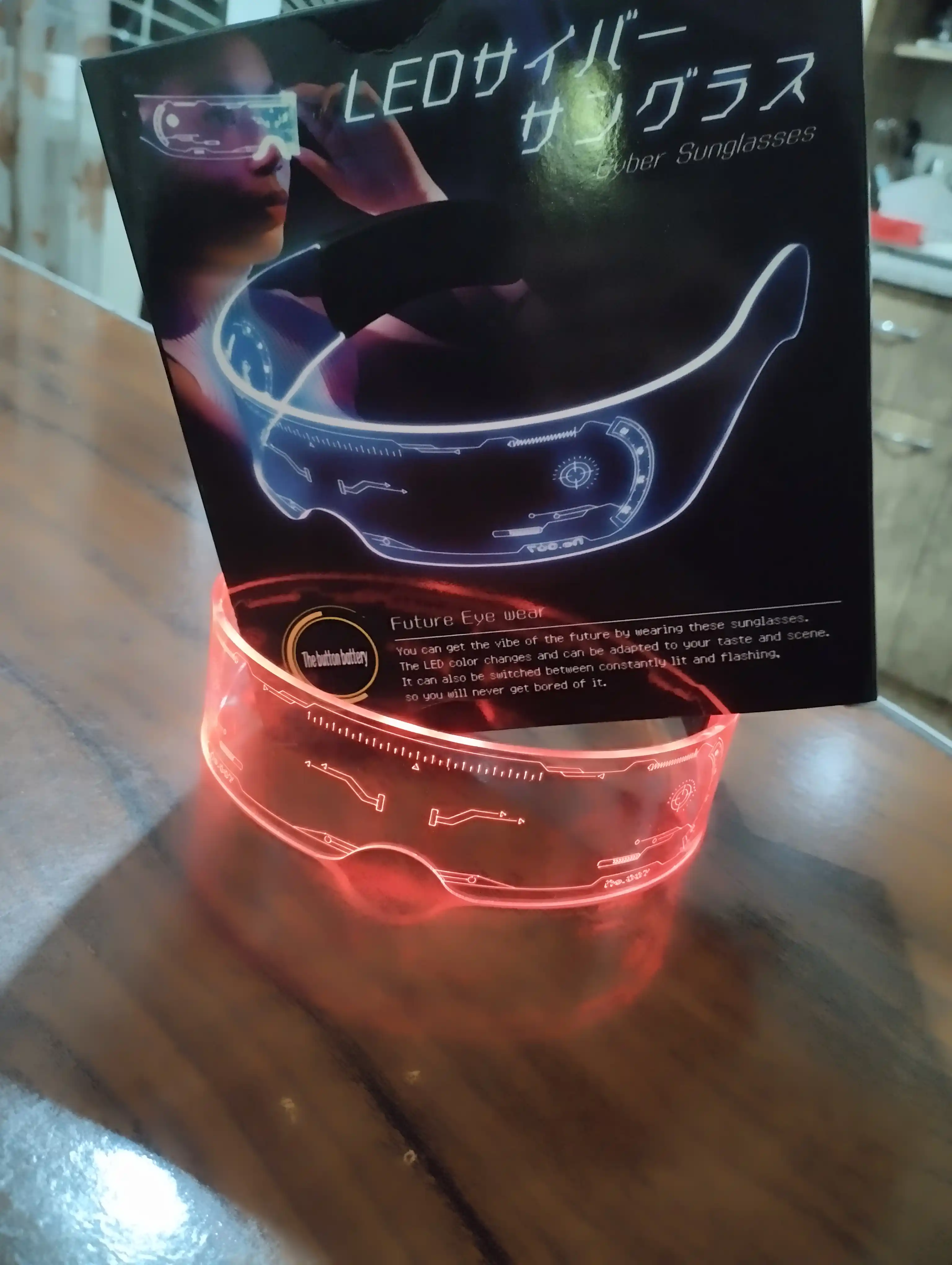 Очки светящиеся LED, для вечеринки, унисекс
