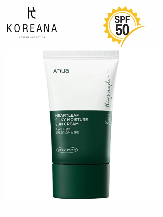 Солнцезащитный крем для лица Anua SPF50+ PA++++, успокаивающий, от морщин и от пигментации