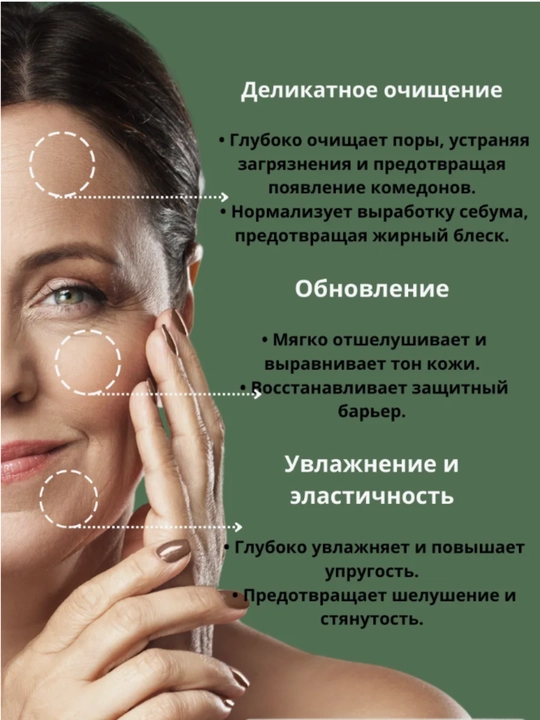 Очищающая пенка для умывания лица, против акне, глубоко увлажняет кожу, 150 мл