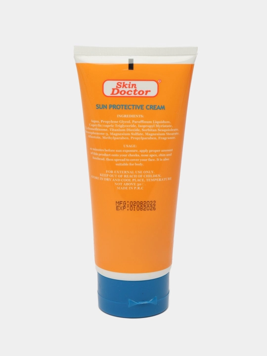 Quyoshdan himoya qiluvchi krem Skin Doctor, SPF 80, PA+++, yuz va tana uchun, 150 ml