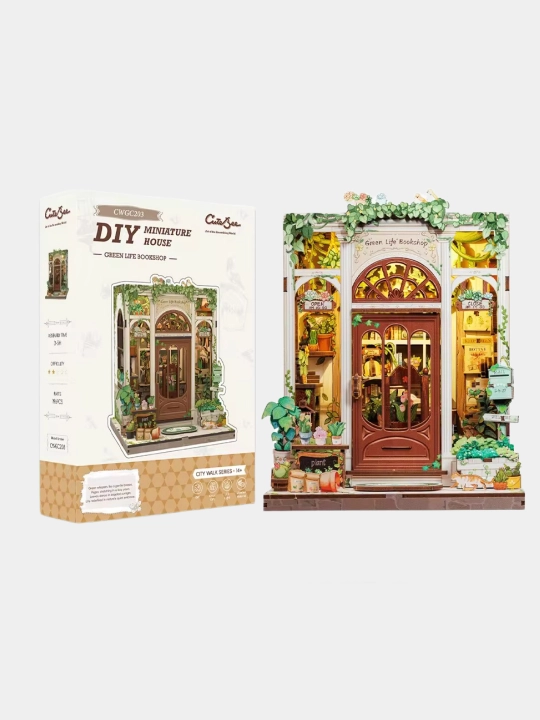 Румбокс Пазл Diy Nook 3D, деревянный с лампой