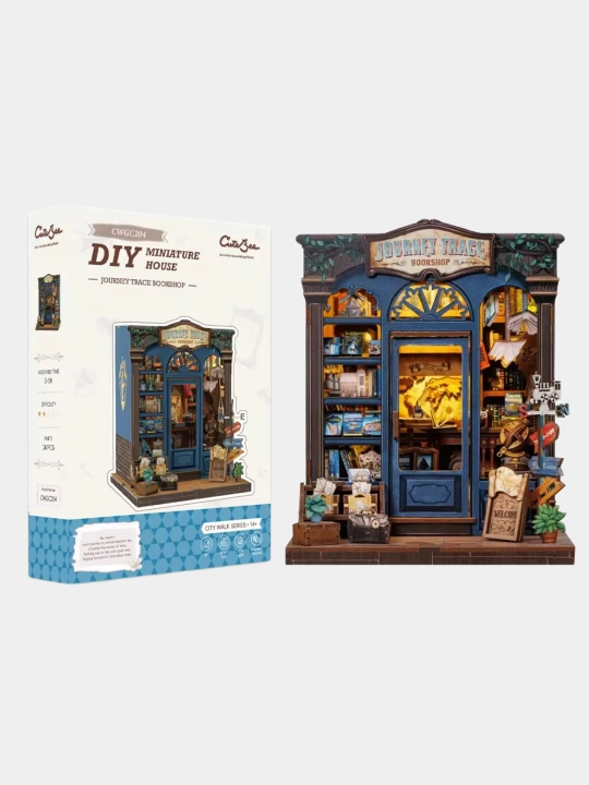 Румбокс Пазл Diy Nook 3D, деревянный с лампой