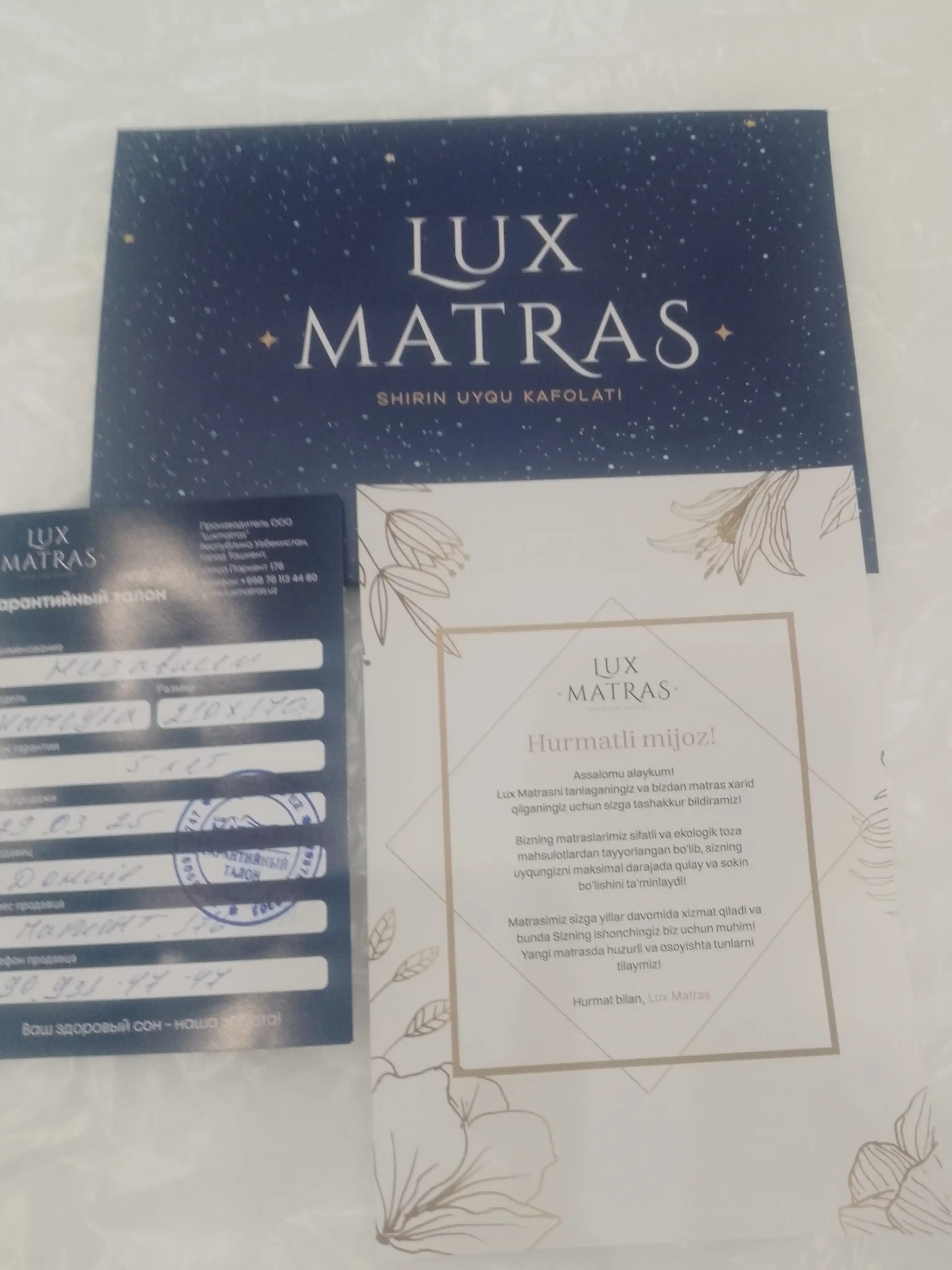 Matras Capsula anatomik, balandligi 22 sm, mustaqil prujinali, Luxmatras