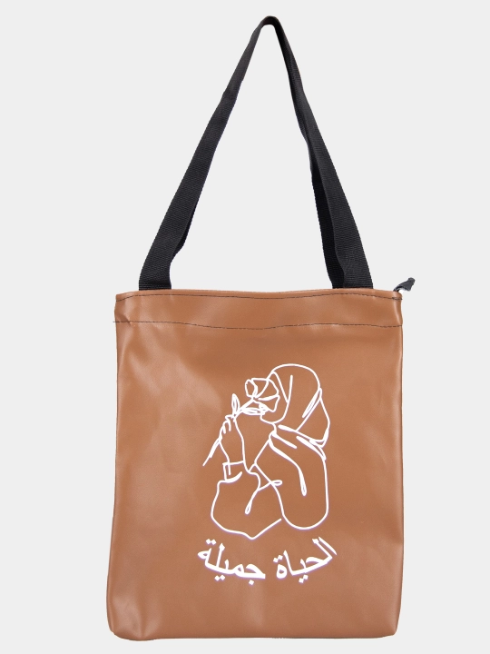 Ayollar uchun sumka-shopper, yelkama, 30 * 26 sm