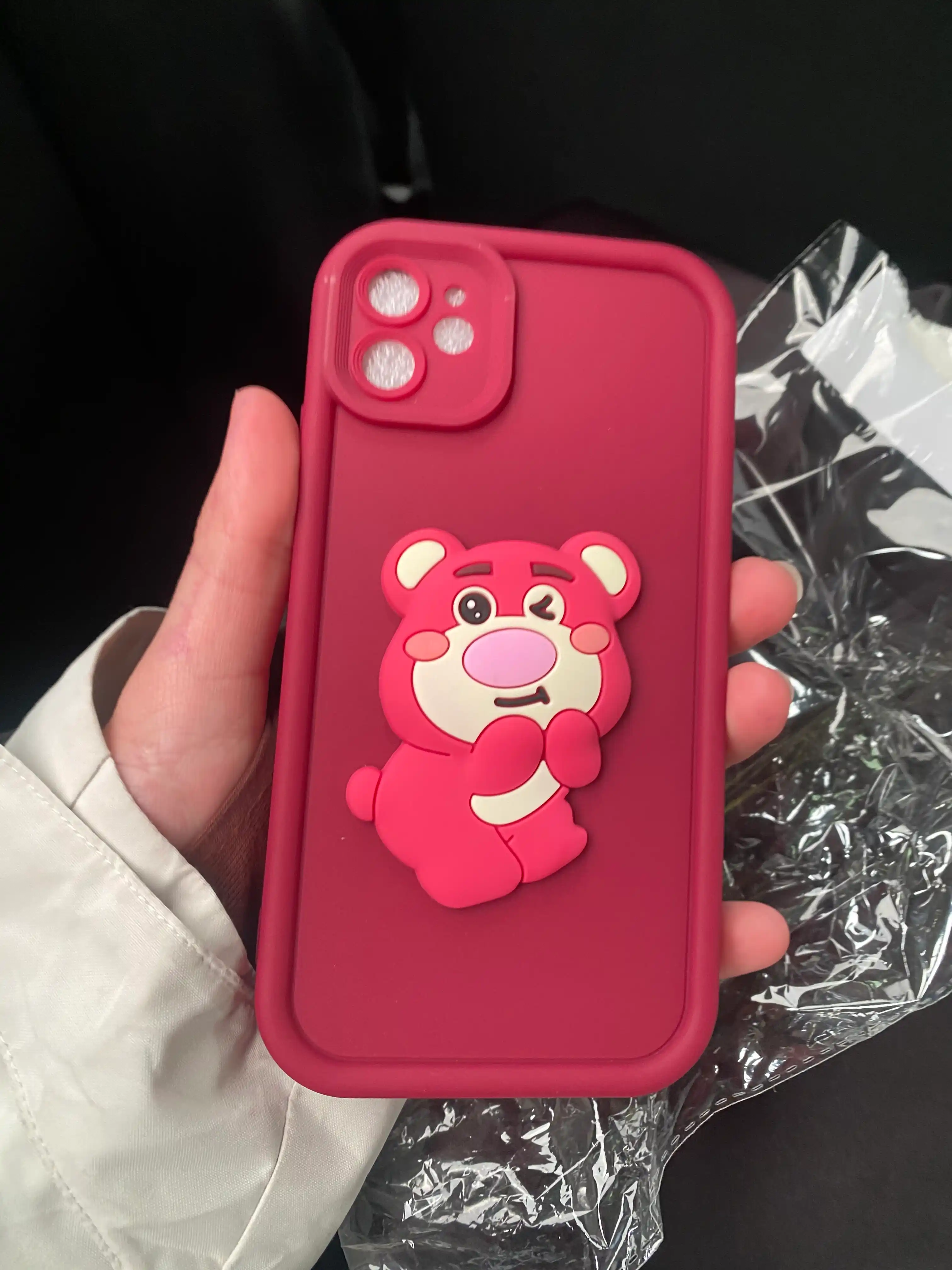 Chexol iPhone taddy oyinchoqli 7, 8, 11, 12, 13, 14, 15, se, xs, xr, pro, max, plus, mini