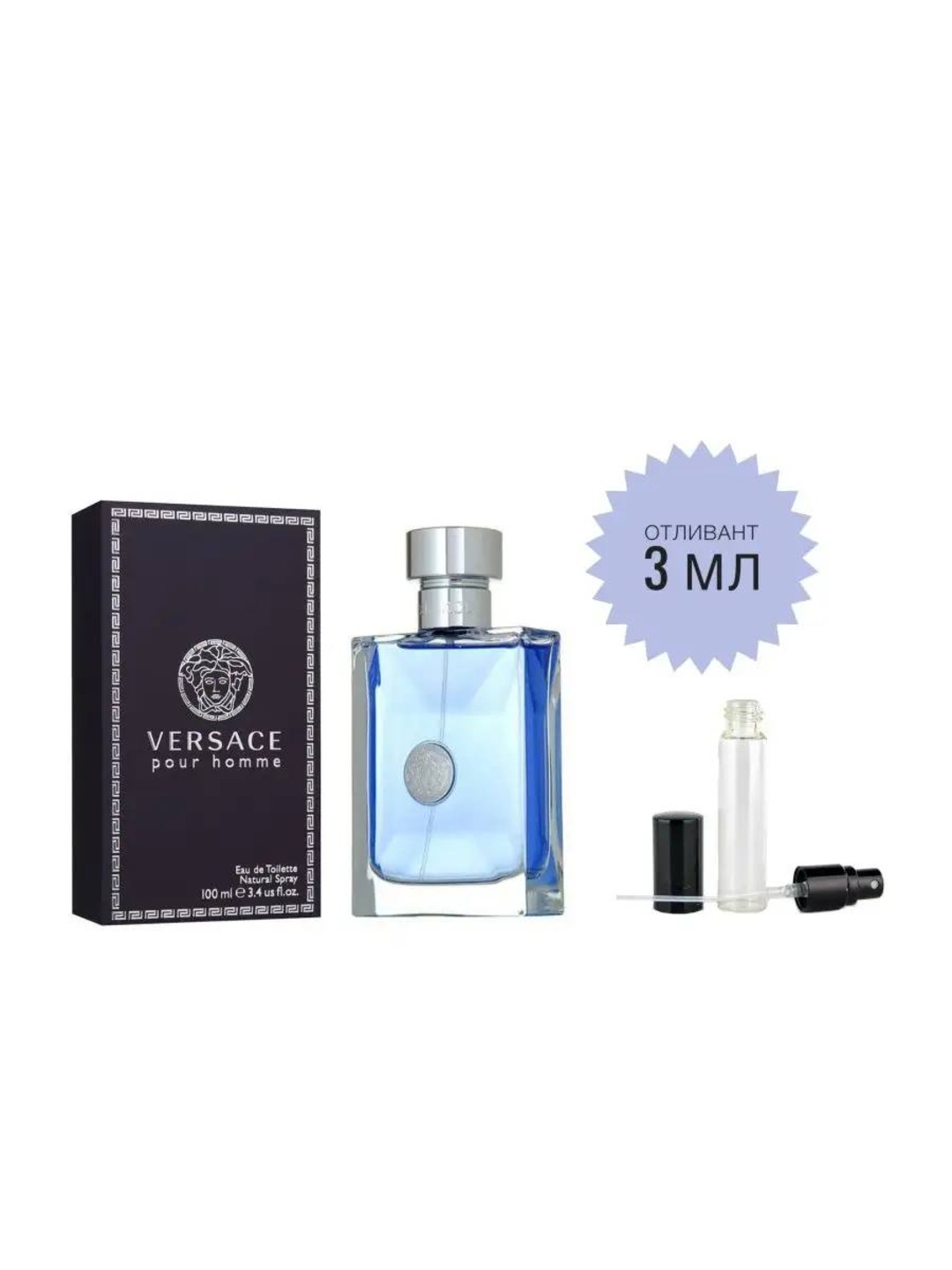Erkaklar uchun xushbo'ylangan suv Versace Pour Homme, Man Eau Fraiche