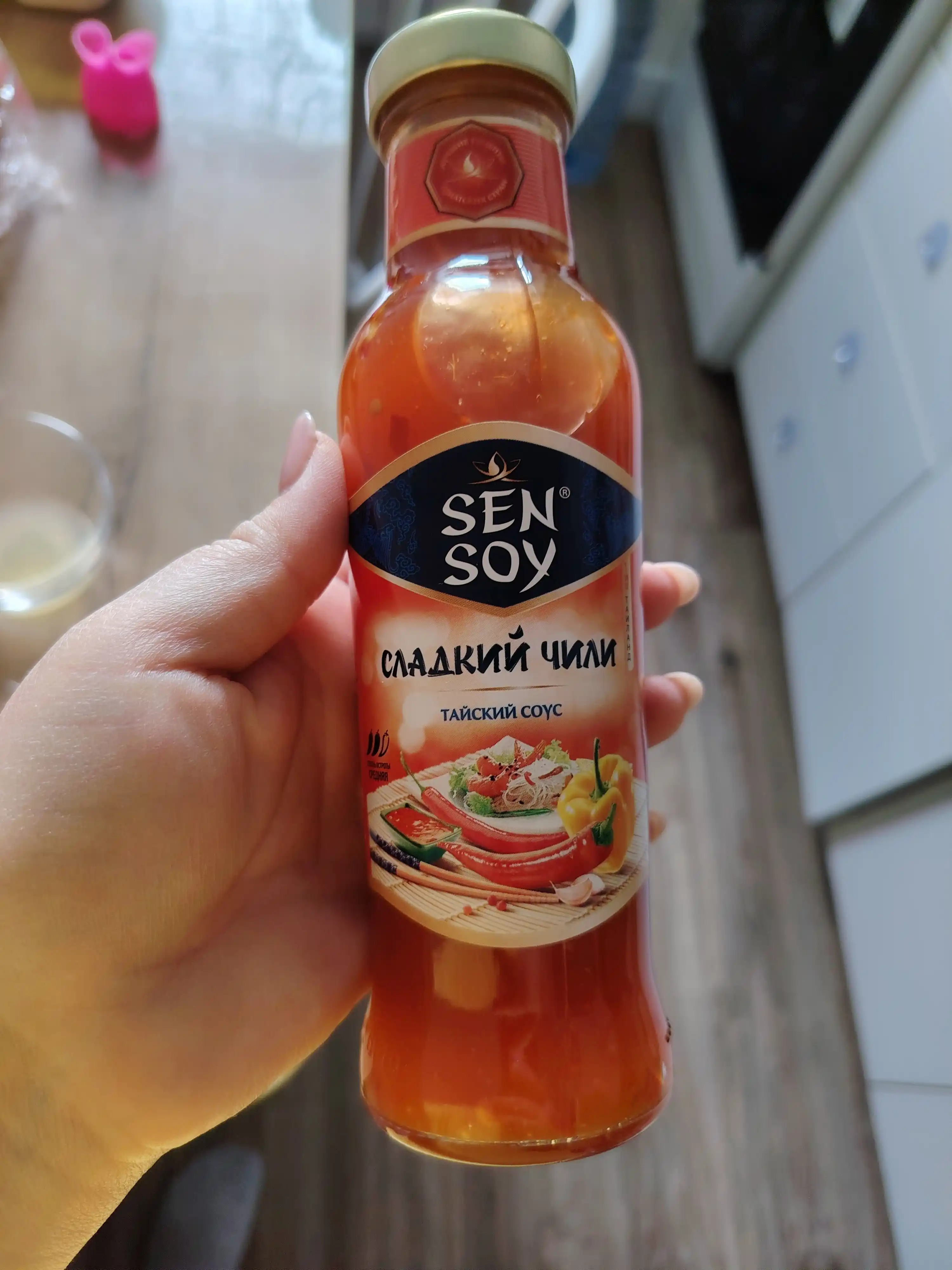 Соус чили Sen Soy сладкий стеклянная бутылка, 320 мл