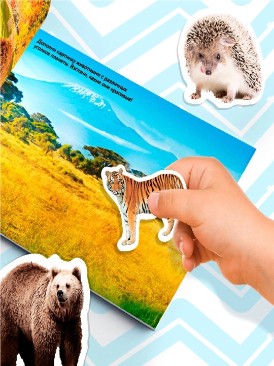 250 ta stiker, stiker albomi, bolalar uchun stikerlar, topshiriqlar, tarqatishlar