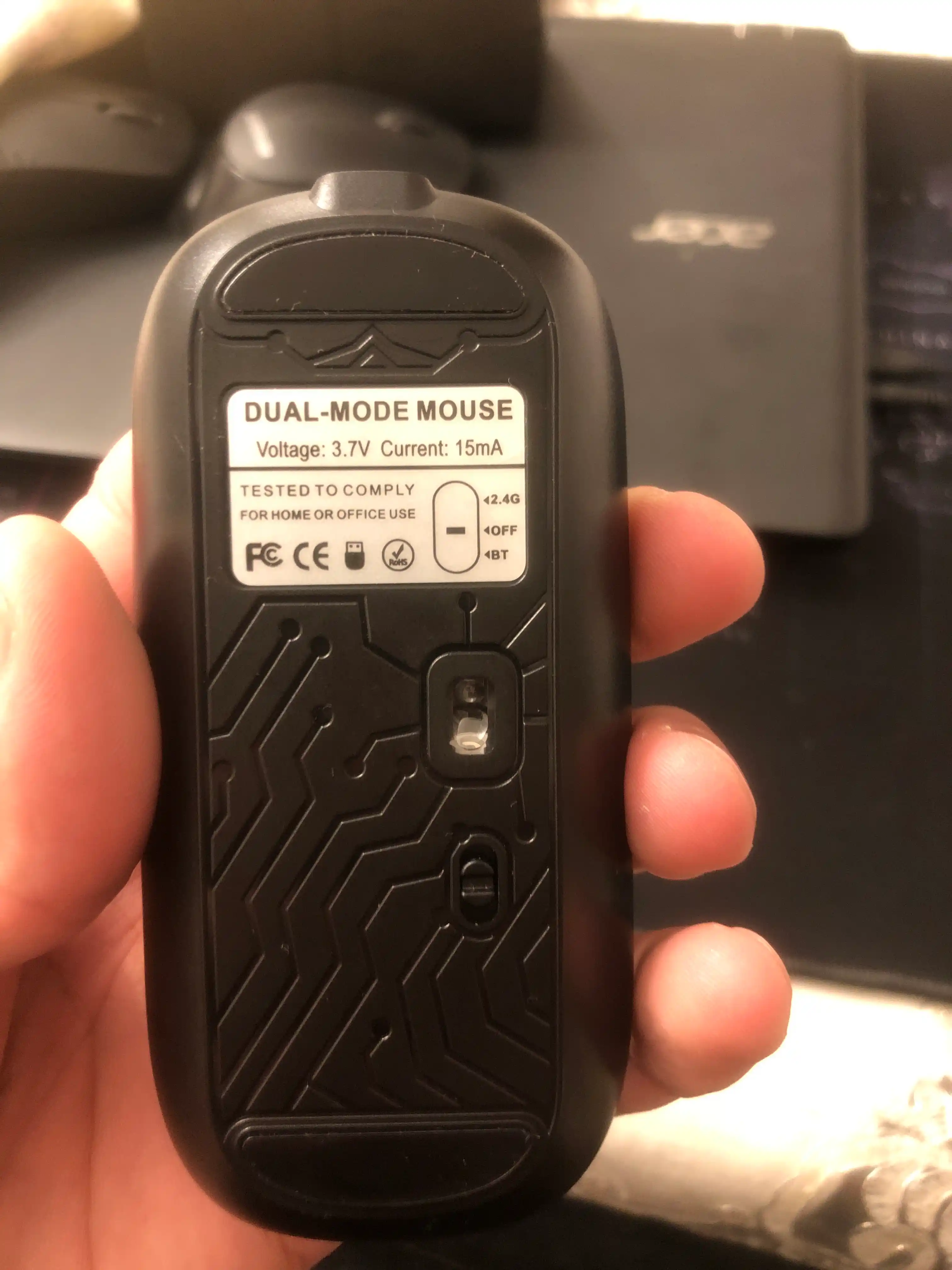 Прозрачная Bluetooth мышь, тройной режим, беспроводная, подходит для игр на ПК и офисов