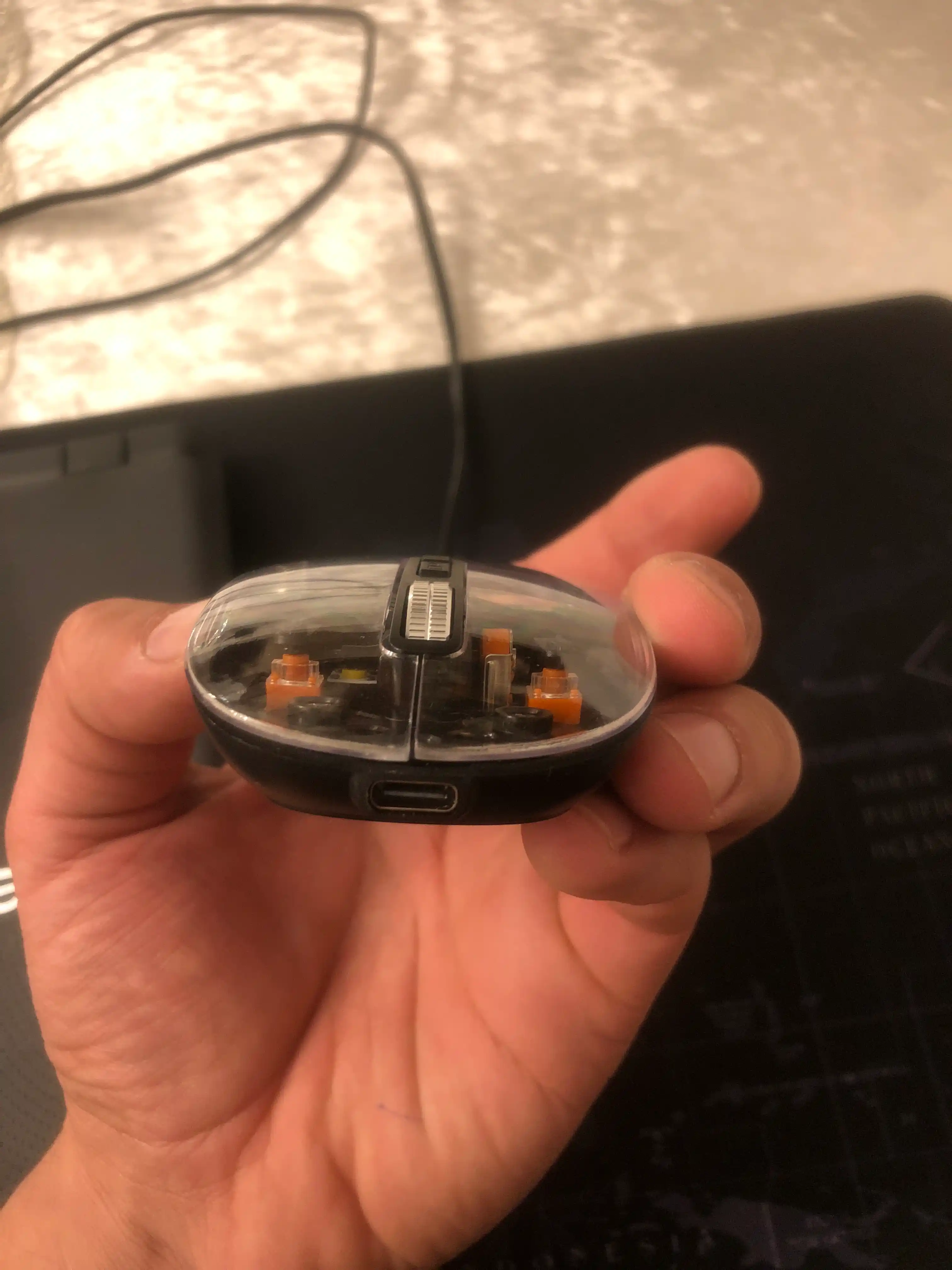 Прозрачная Bluetooth мышь, тройной режим, беспроводная, подходит для игр на ПК и офисов