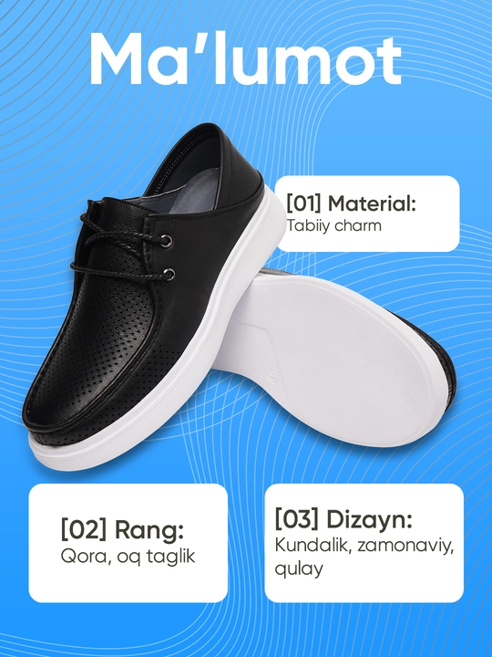 Roberto Bossi erkaklar charm mokasinlari, bahor, yoz, kuz, o'lchamlari 39 dan 44 gacha
