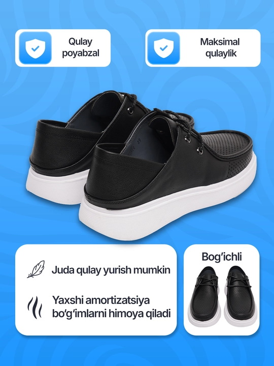 Roberto Bossi erkaklar charm mokasinlari, bahor, yoz, kuz, o'lchamlari 39 dan 44 gacha