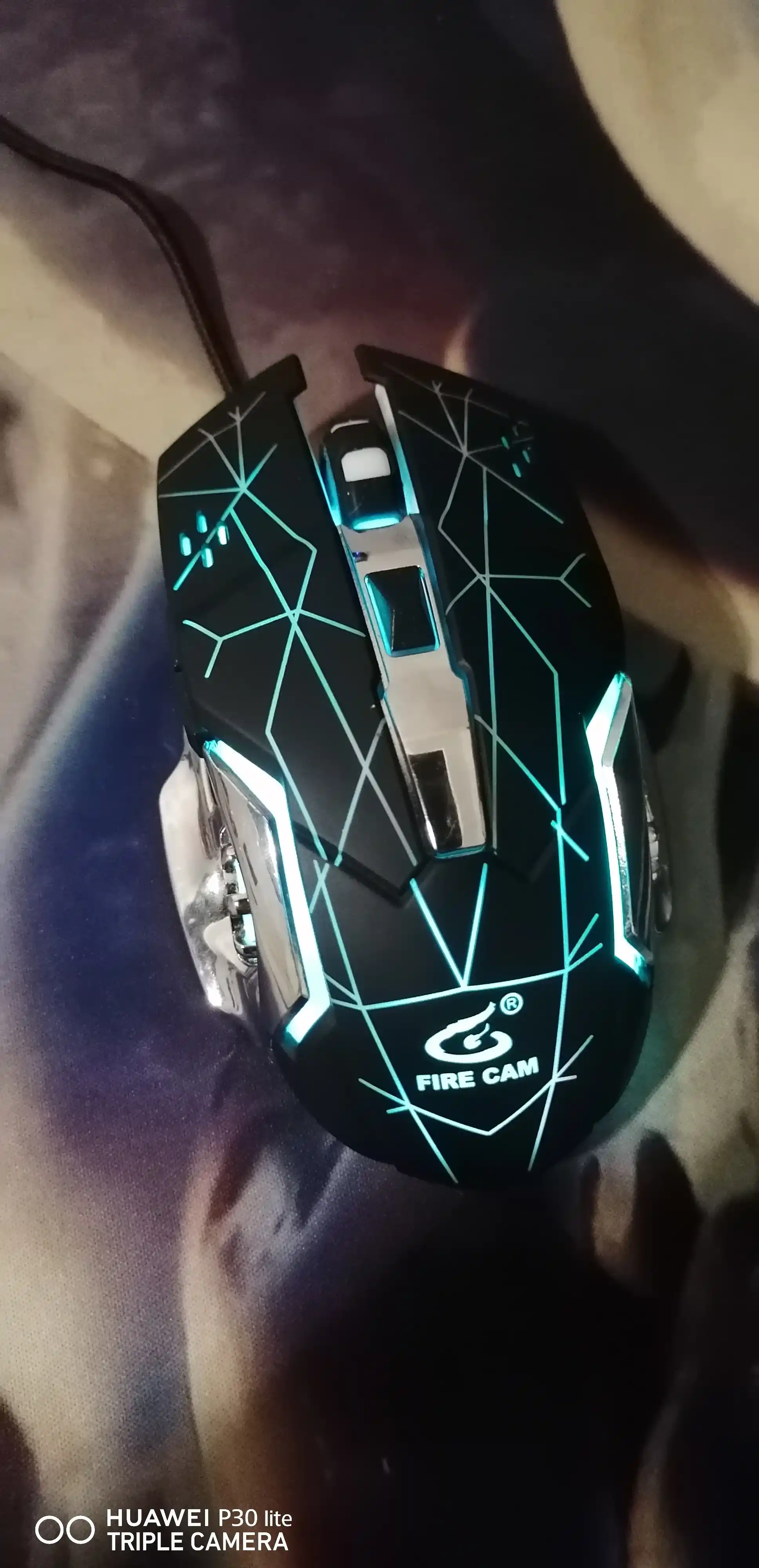 Проводная  игровая мышь GM6,  3200DPI со светодиодом RGB