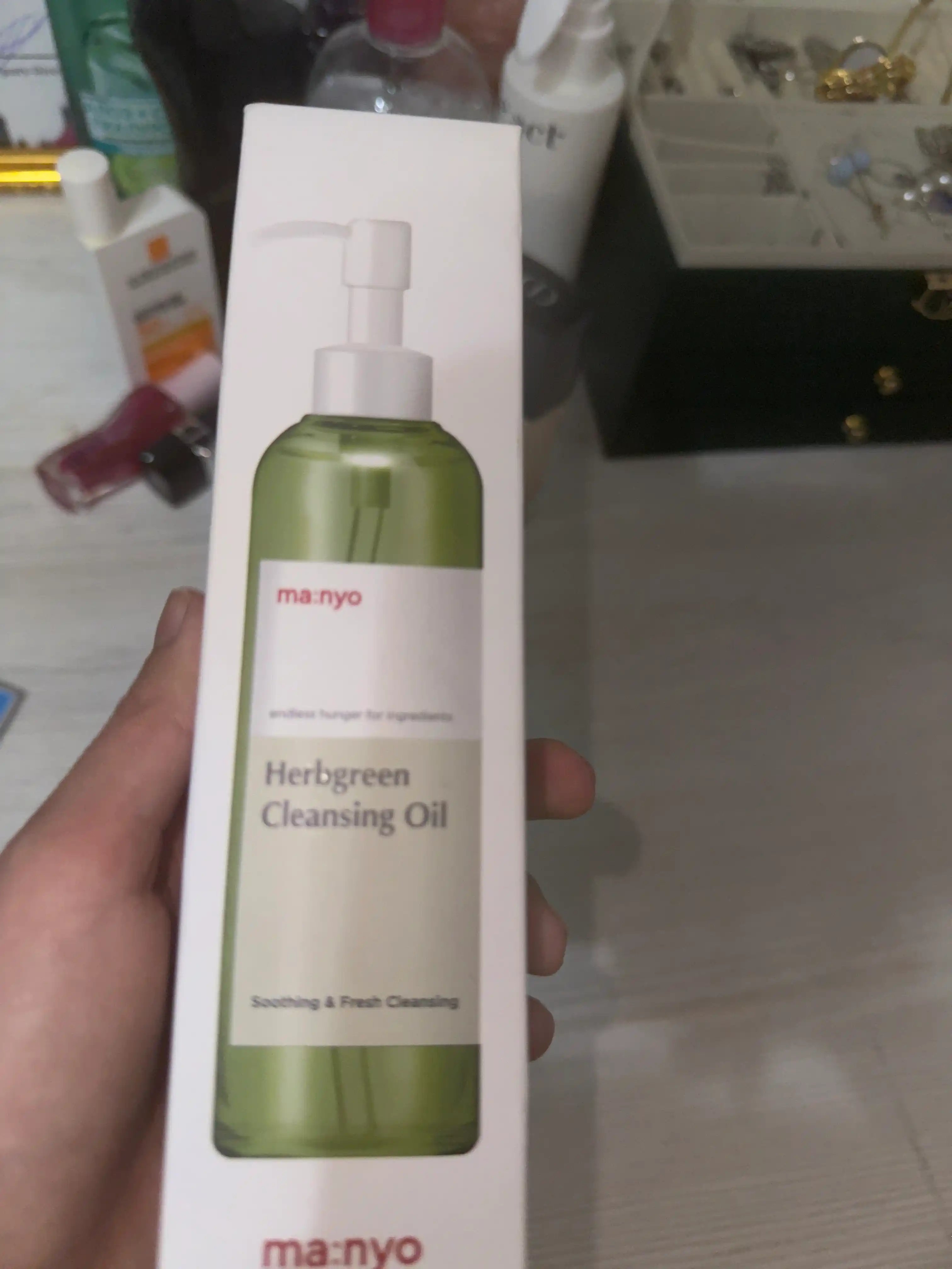 Manyo Factory Herb Green Cleansing Oil o'simlik ekstraktlari bilan gidrofilik moy