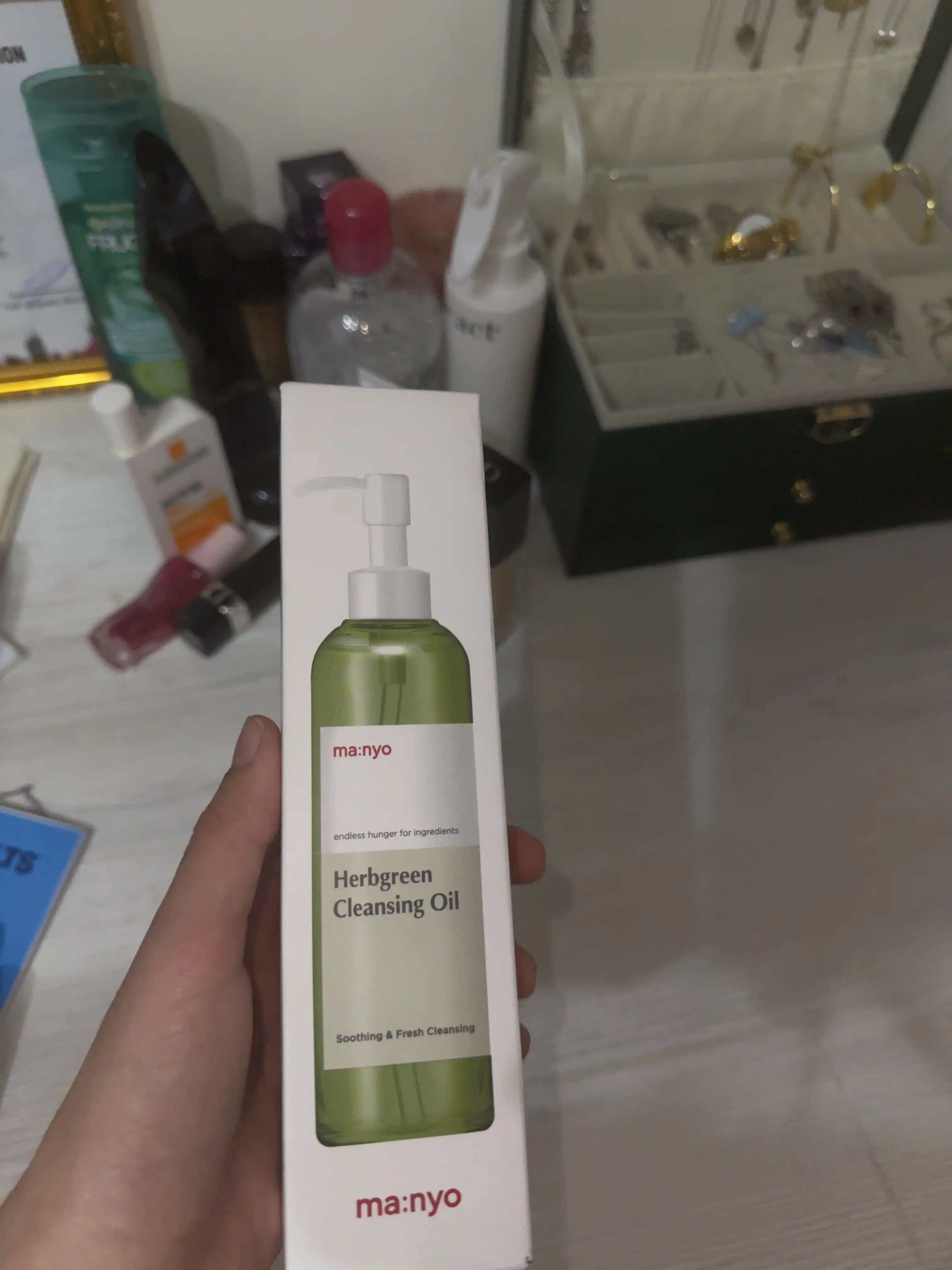 Manyo Factory Herb Green Cleansing Oil o'simlik ekstraktlari bilan gidrofilik moy