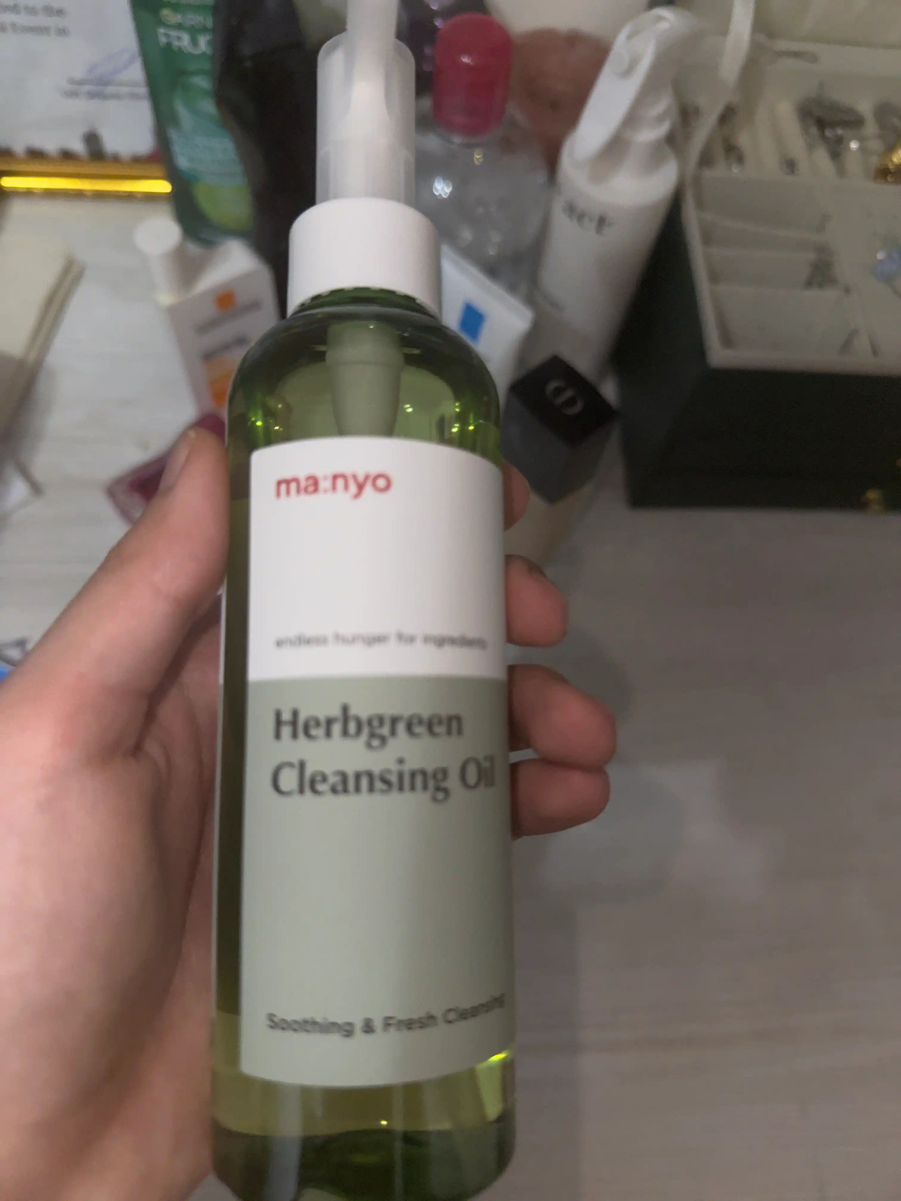 Manyo Factory Herb Green Cleansing Oil o'simlik ekstraktlari bilan gidrofilik moy