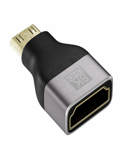 HDMI adapter o‘tkazgich 8K UHD – Mini / Micro / 90° burchakli