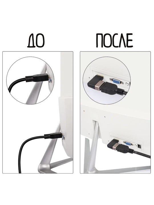HDMI adapter o‘tkazgich 8K UHD – Mini / Micro / 90° burchakli