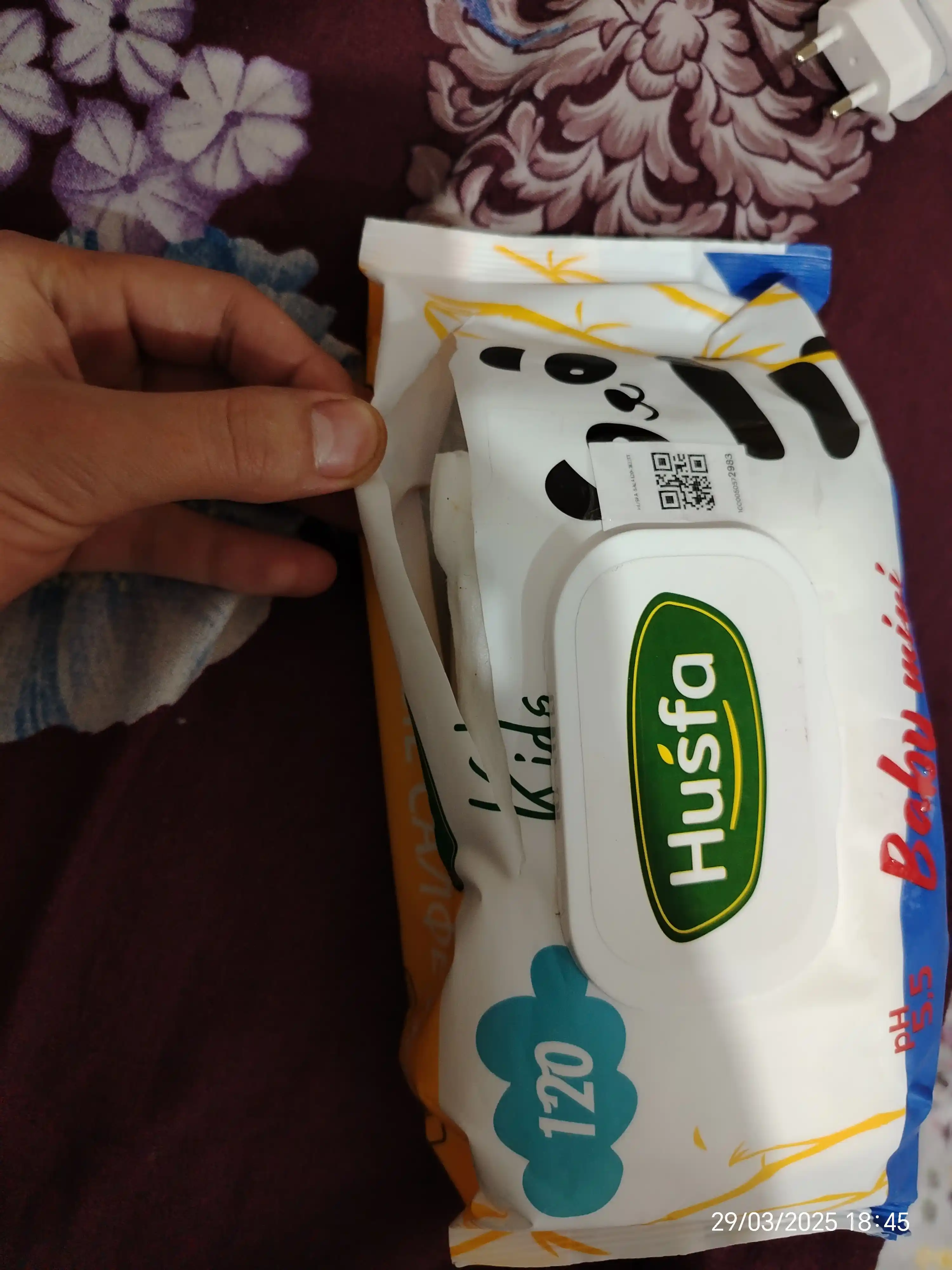 HUSFA Kids nam salfetkalari, 120 dona