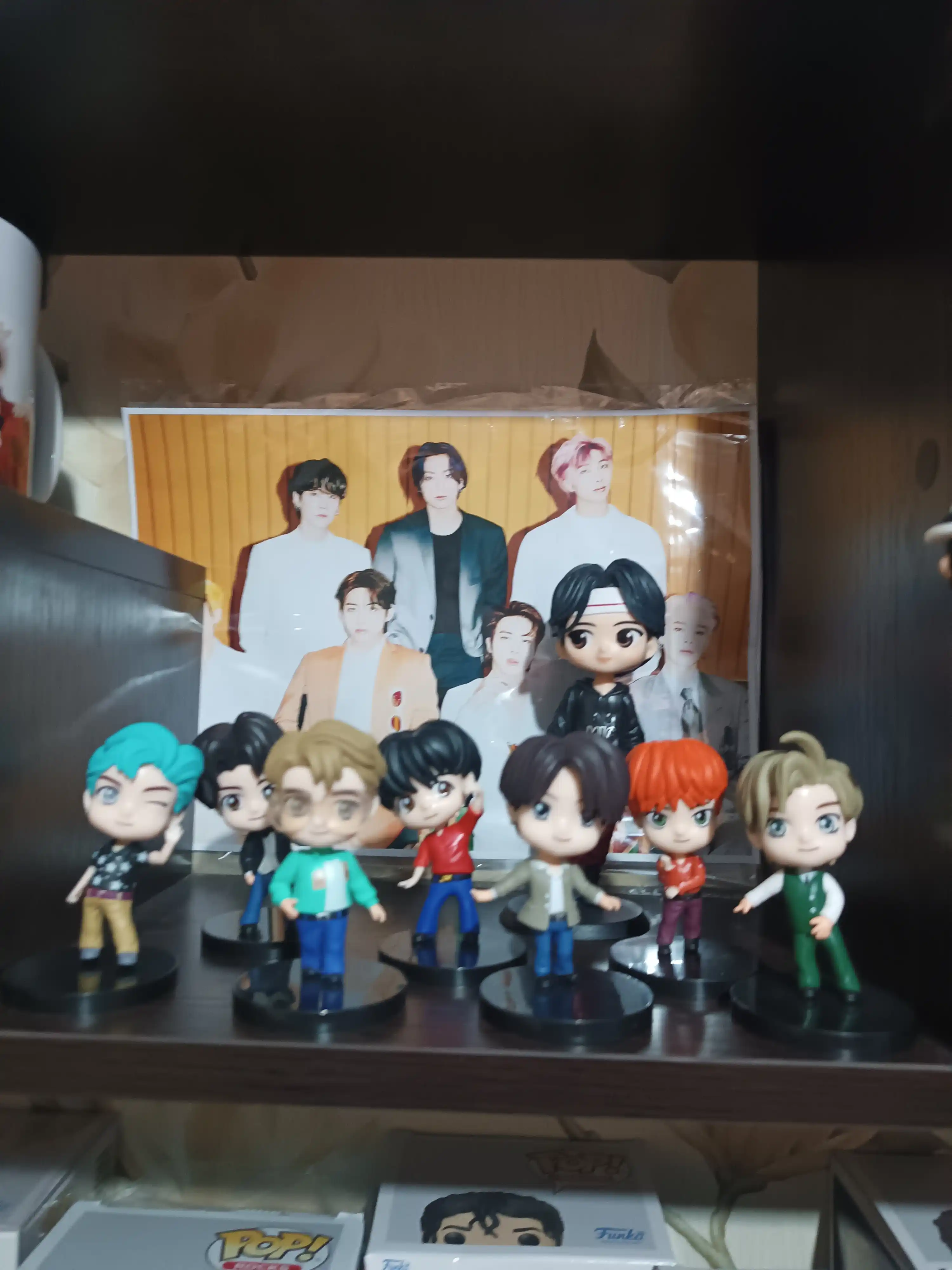 BTS guruhi kolleksiya figurkalari, ARMY uchun BTS, K-pop miniatyuralari, 8 sm