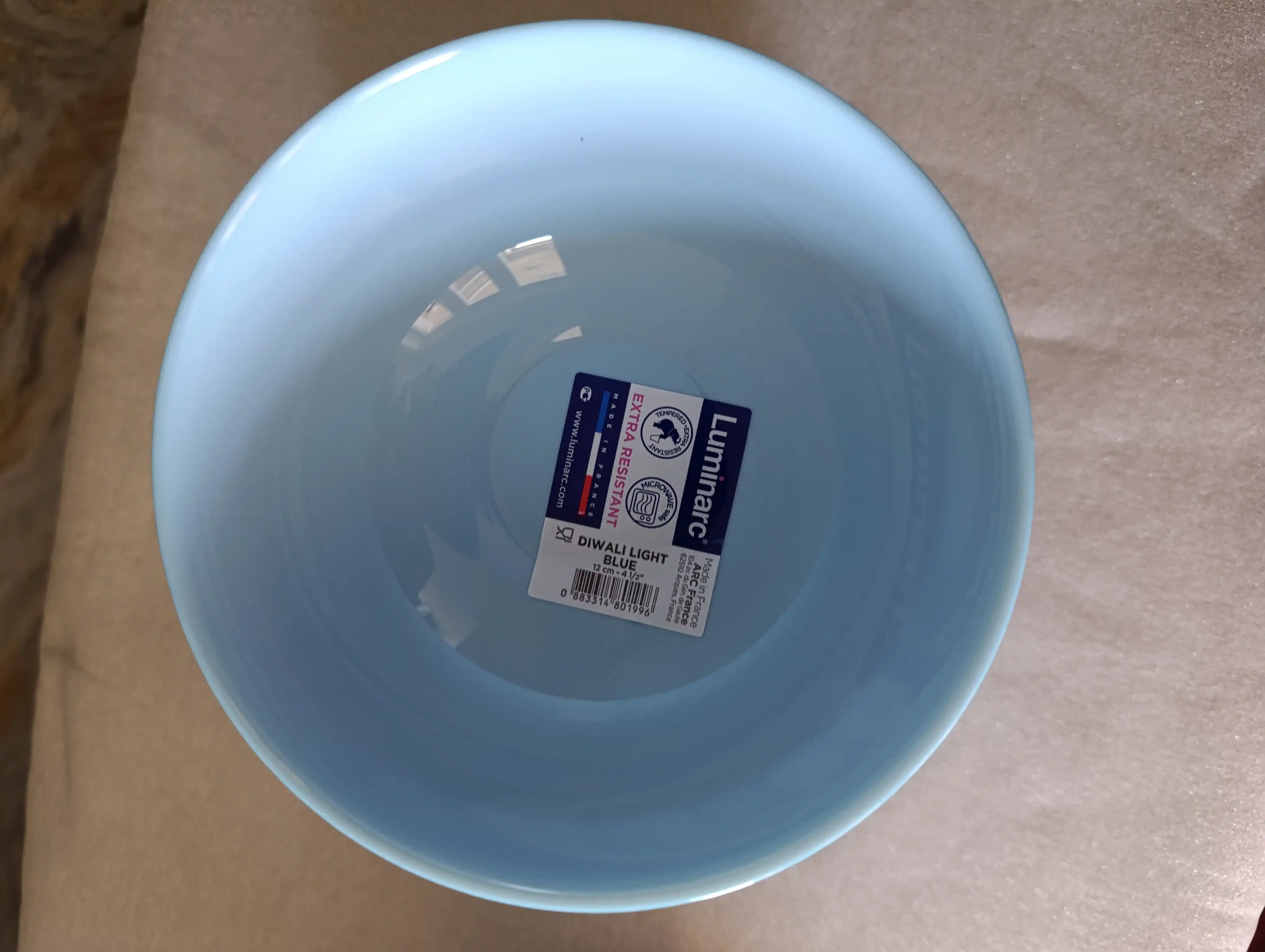 Salat idishlari Luminarc Diwali Light Blue, 12 sm, to'plamda 6 dona