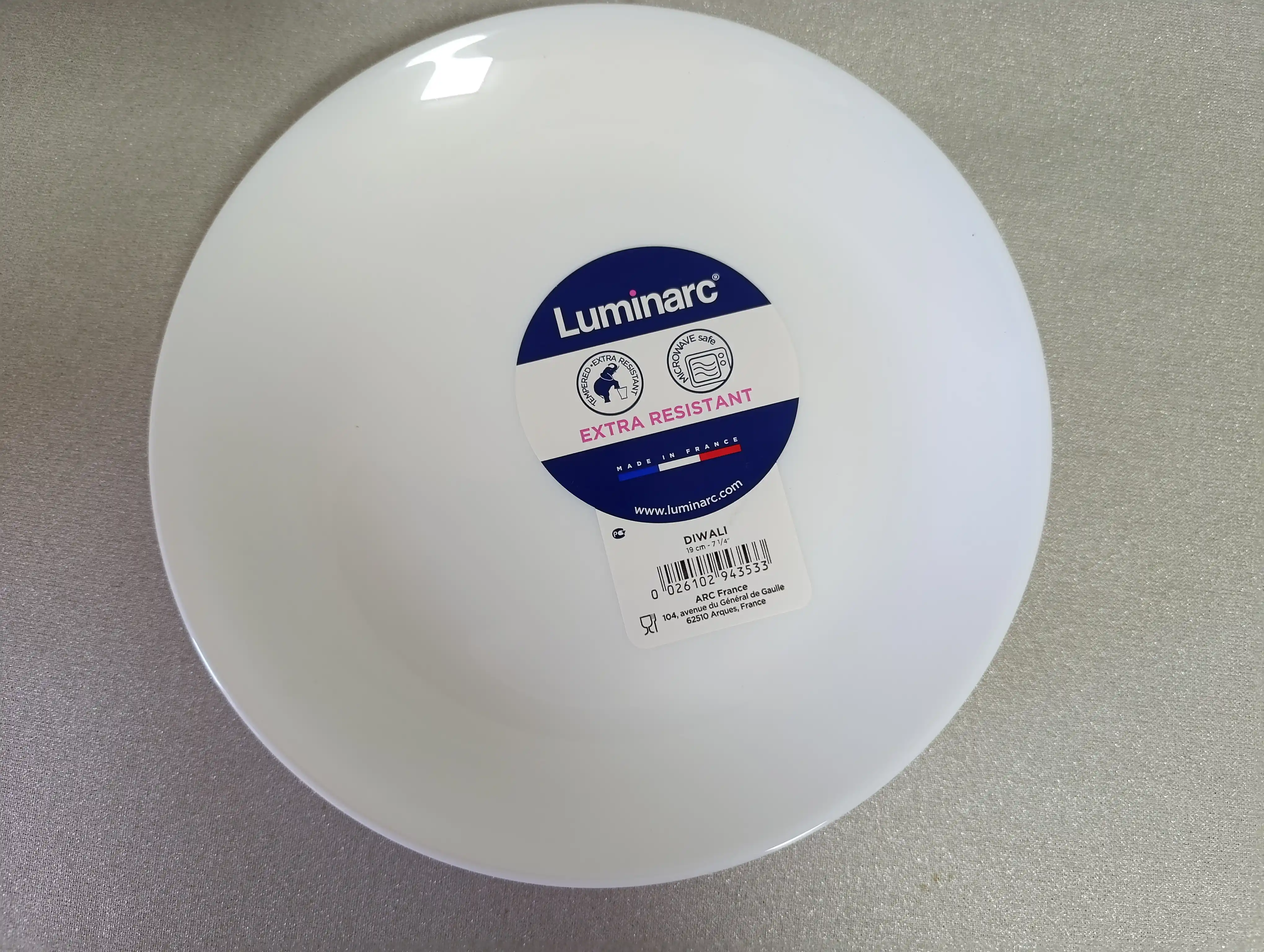 Тарелки десертные Luminarc Diwali White, 19 см, 6 шт