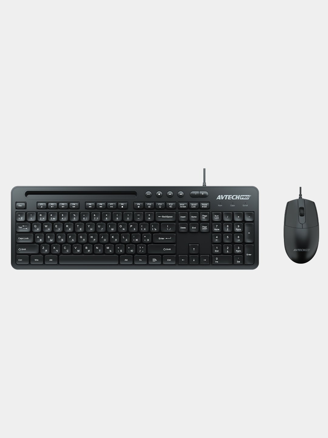 Ofis va uy uchun simli klaviatura va sichqoncha to'plami, AVTECH PRO C304