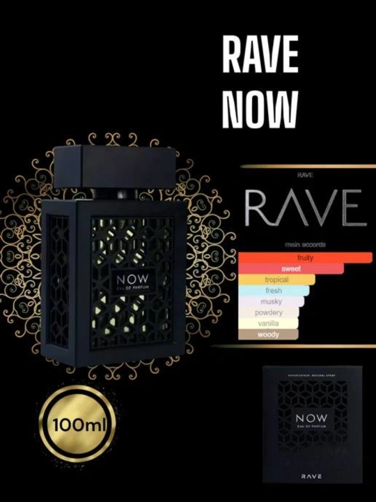Erkaklar va ayollar uchun parfyumlangan suvi Now Rave, 100 ml