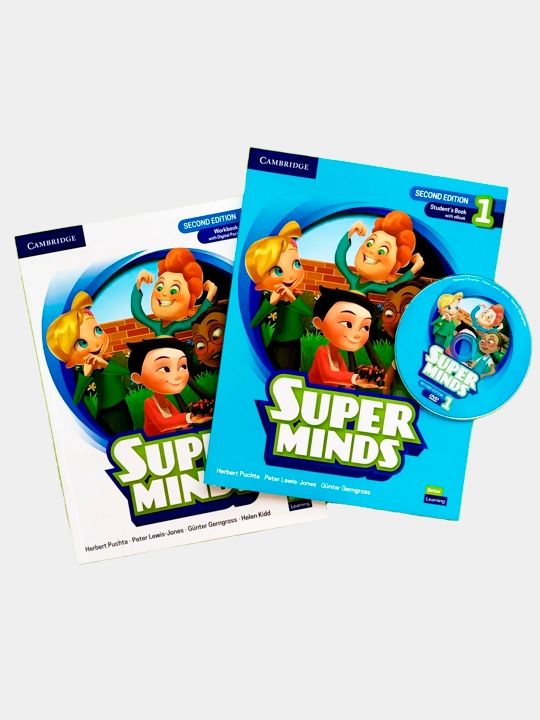 Super Minds 1, 2, 3, 4, 5, 6, Student's Book + Workbook + CD disk