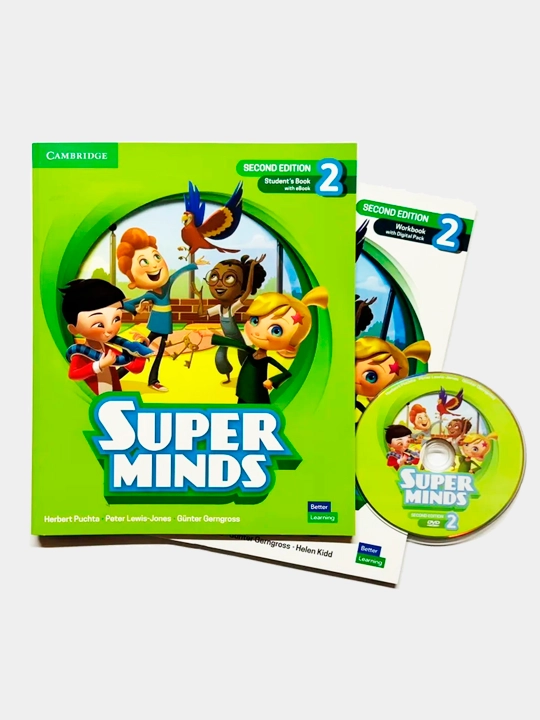 Super Minds 1, 2, 3, 4, 5, 6, Student's Book + Workbook + CD диск