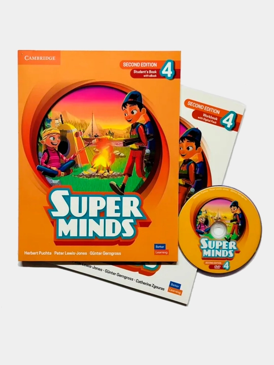 Super Minds 1, 2, 3, 4, 5, 6, Student's Book + Workbook + CD disk