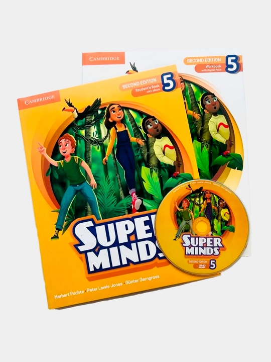 Super Minds 1, 2, 3, 4, 5, 6, Student's Book + Workbook + CD диск